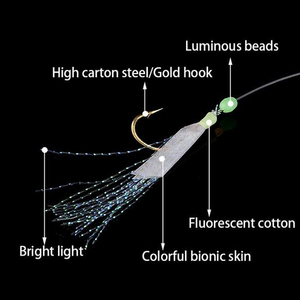 Luminous Gold-Plated Fishing Hook